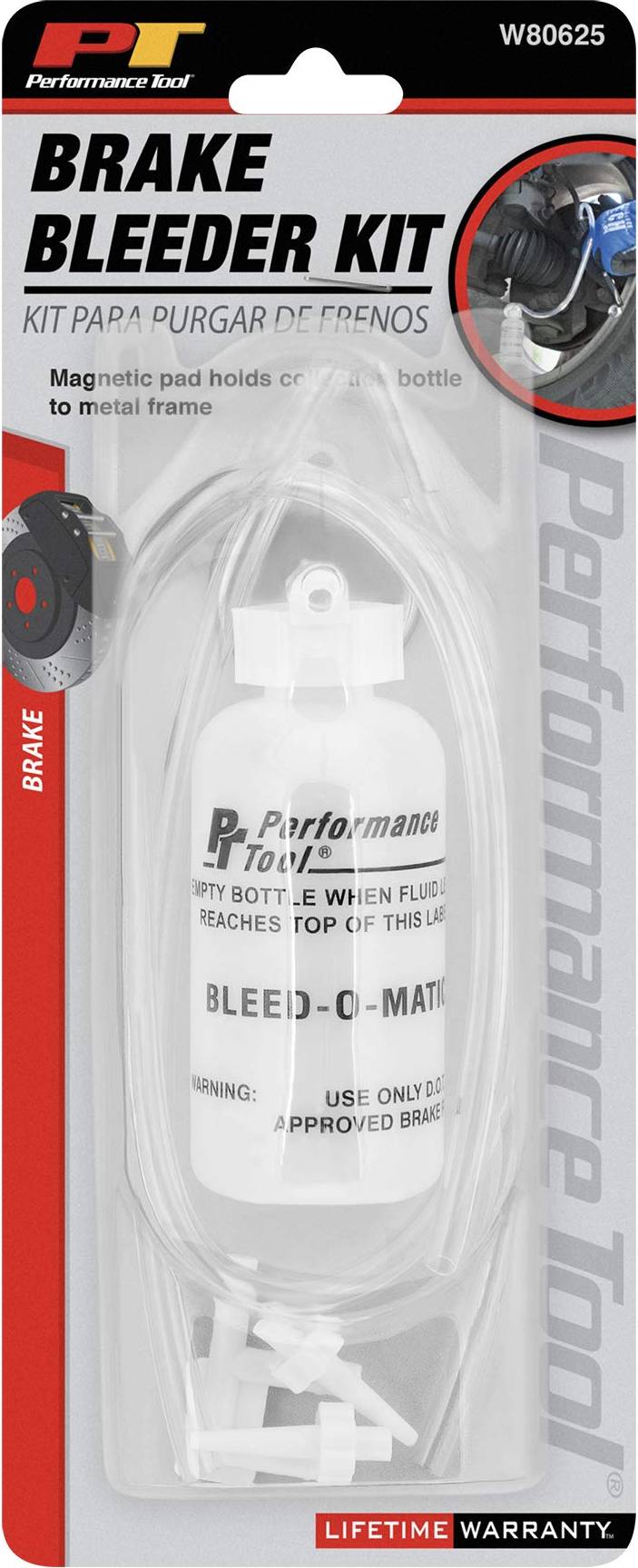 Bike air pump Performance Tool W80625 Brake Bleeder Kit
