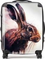 Warren Reed Face Splashart Suitcase Brown