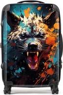Warren Reed Angry Hyena Face Suitcase