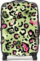 Warren Reed And Pink Leopard Print Suitcase