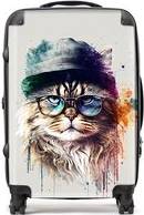 Warren Reed Cat Face Splashart Suitcase