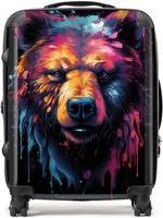 Warren Reed Splashart Bear Face Suitcase