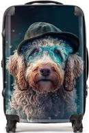 Warren Reed Labradoodle Dog Splashart Suitcase