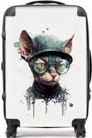 Warren Reed Rex Cat Splashart Suitcase Multi