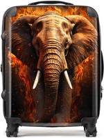 Warren Reed Elephant and fire Suitcase