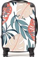 Warren Reed Tropical Leaf Pattern Suitcase
