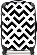 Warren Reed And White Abstract Pattern Suitcase Medium