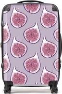 Warren Reed Modern Fig Pattern Suitcase Purple