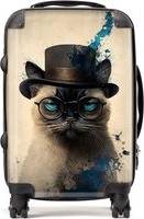 Warren Reed Cat Splashart Suitcase Multi Cabin