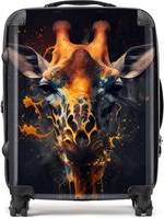 Warren Reed Giraffe Face Splashart Suitcase
