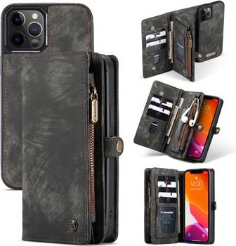 Iphone 12 pro max cover CaseMe Multifunktionel iPhone 12 Pro Max Pung Sort