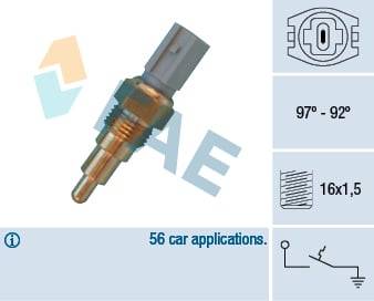 Fae Radiator Fan Thermo Switch 36660