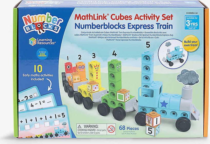 Learning Resources Numberblocks Kids Mathlink Cubes Express Train Playset
