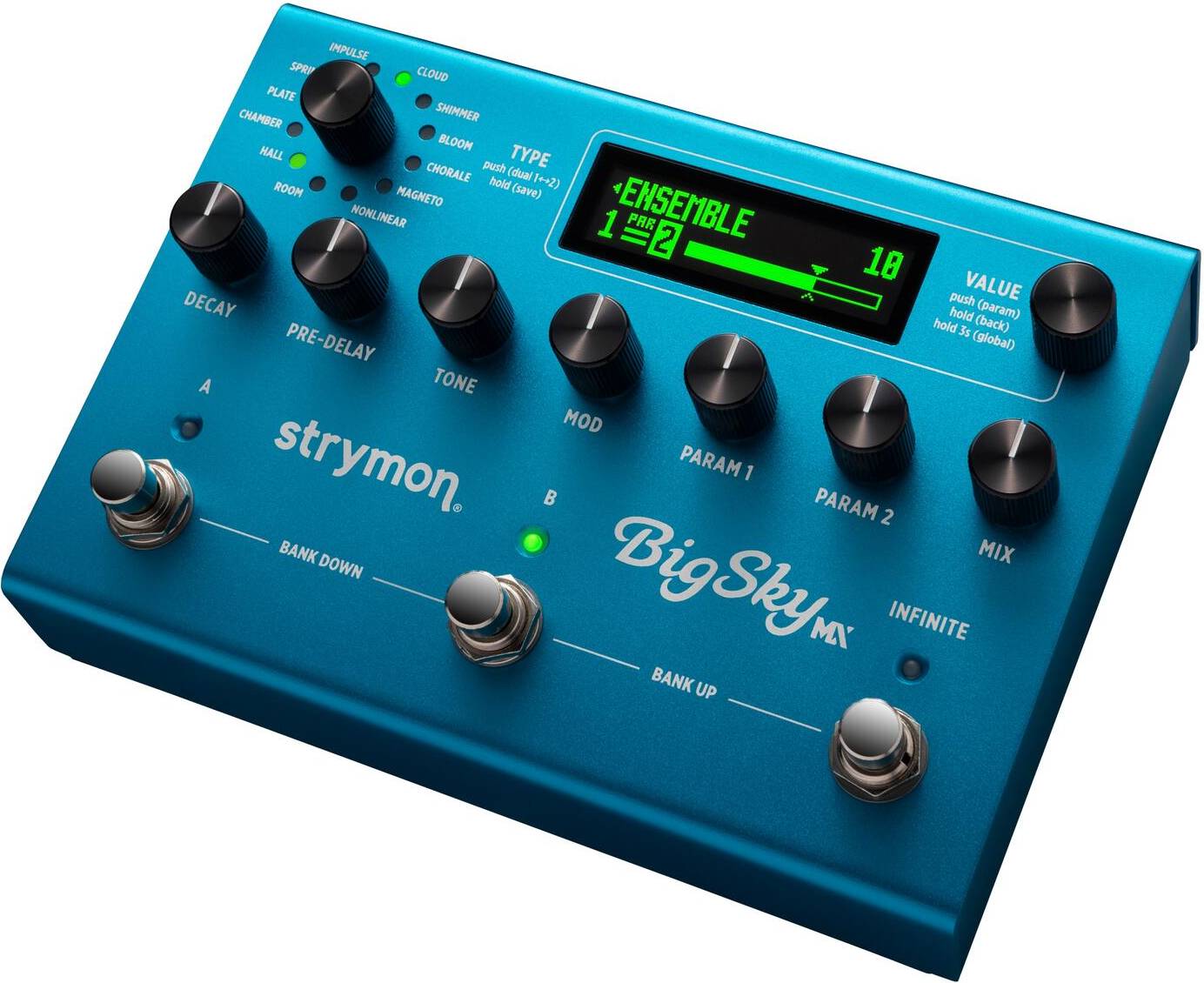 BigSky MX, Dual Engine Multi Reverb Effects Pedal