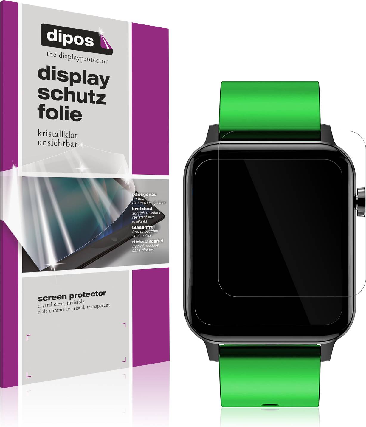Dipos 2x Screen Protector 1.4 Inch Crystal Clear