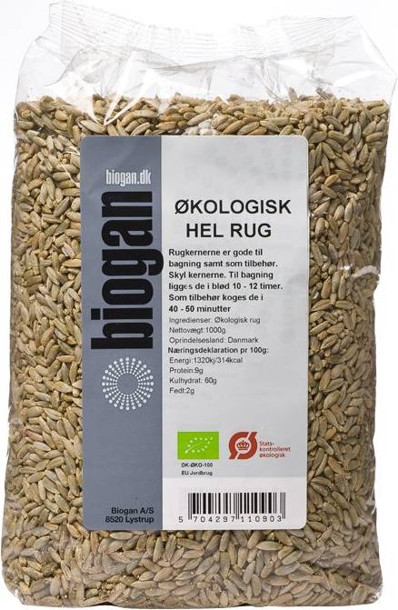 Biogan Whole Rye 1000g