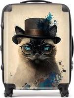 Warren Reed Cat Splashart Suitcase Multi Large