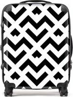 Warren Reed And White Abstract Pattern Suitcase Large