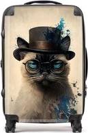 Warren Reed Cat Splashart Suitcase Multi