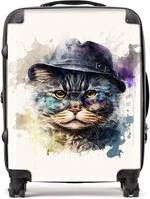 Warren Reed Selkirk Rex Cat Splashart Suitcase Multi