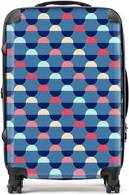 Warren Reed Geometric Pattern Suitcase Blue