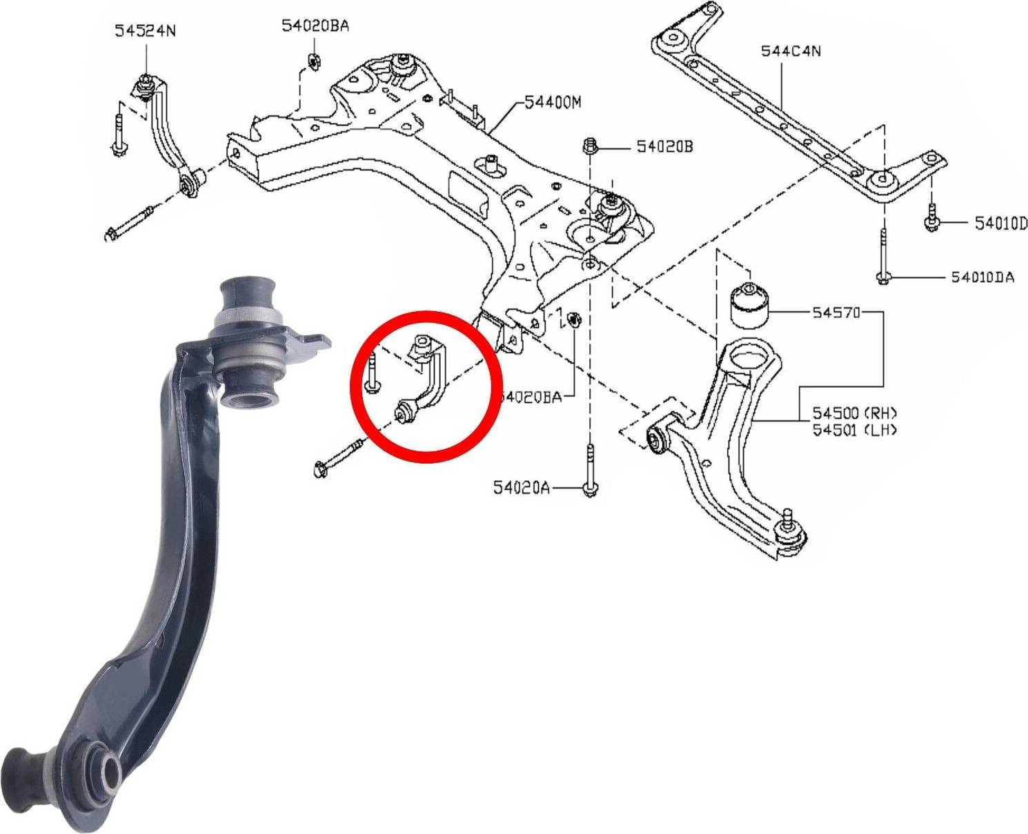 Febest Rod Strut Stabiliser NSLNM2