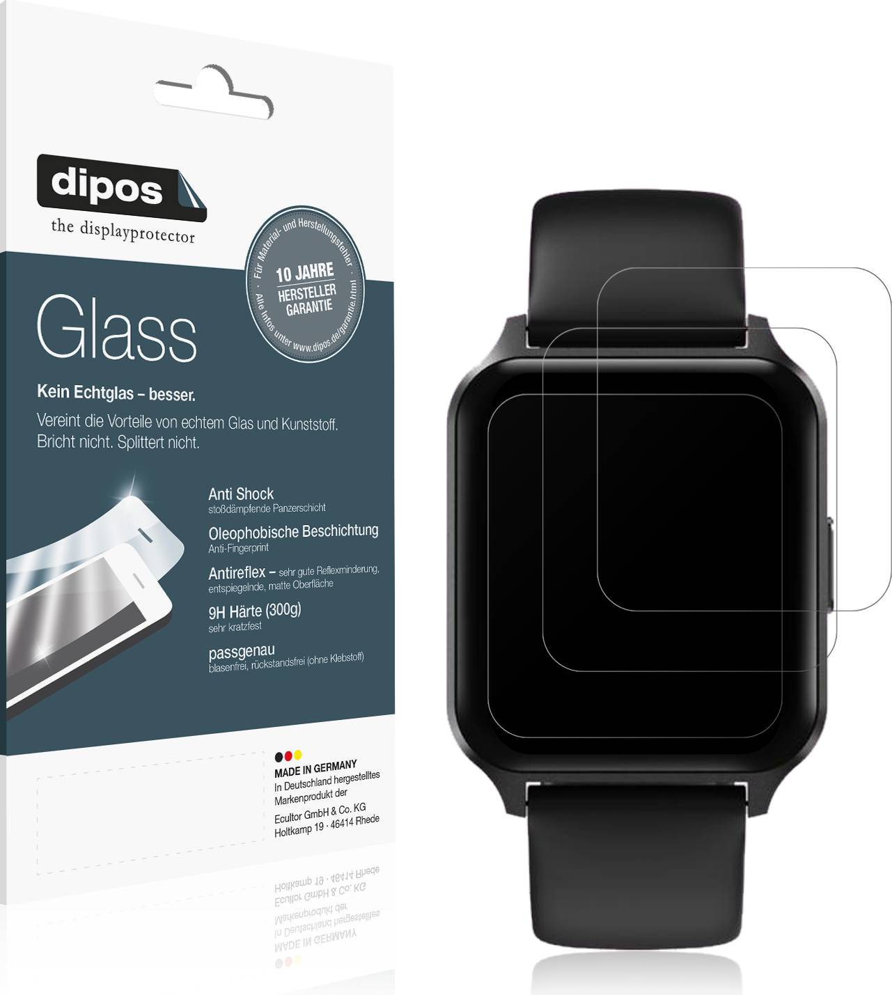 Dipos Touchelex 1.52 Inch Smartwatch Screen Protector