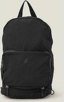 Accessorize Packable Travel Rucksack In Recycled Nylon Black