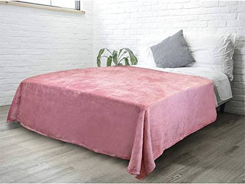 PAVILIA de Forro Polar Rosa Ruborizado Microfibra Manta Rosa