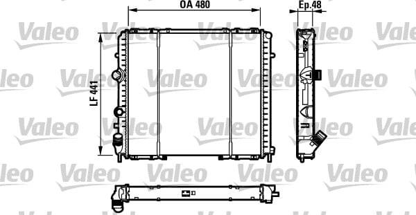 Valeo Engine Cooling Radiator 732072