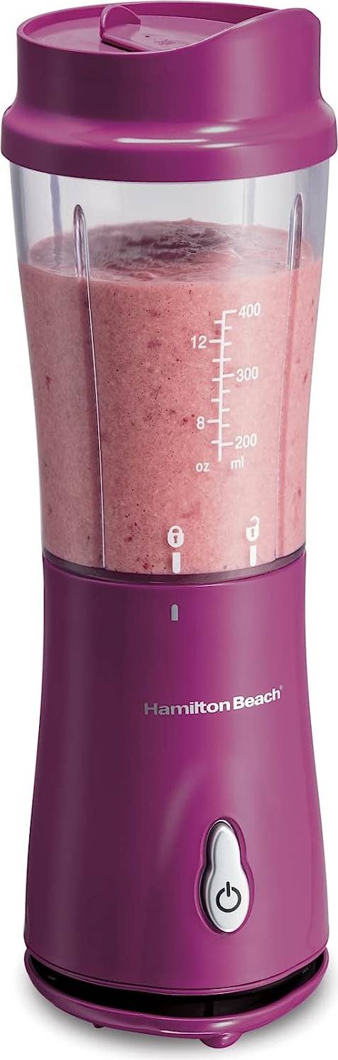 Portable smoothie blender Hamilton Beach Portable Blender Raspberry