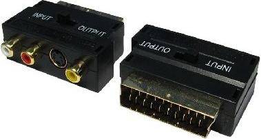 Cables Direct SCART Adaptor with Input/Output