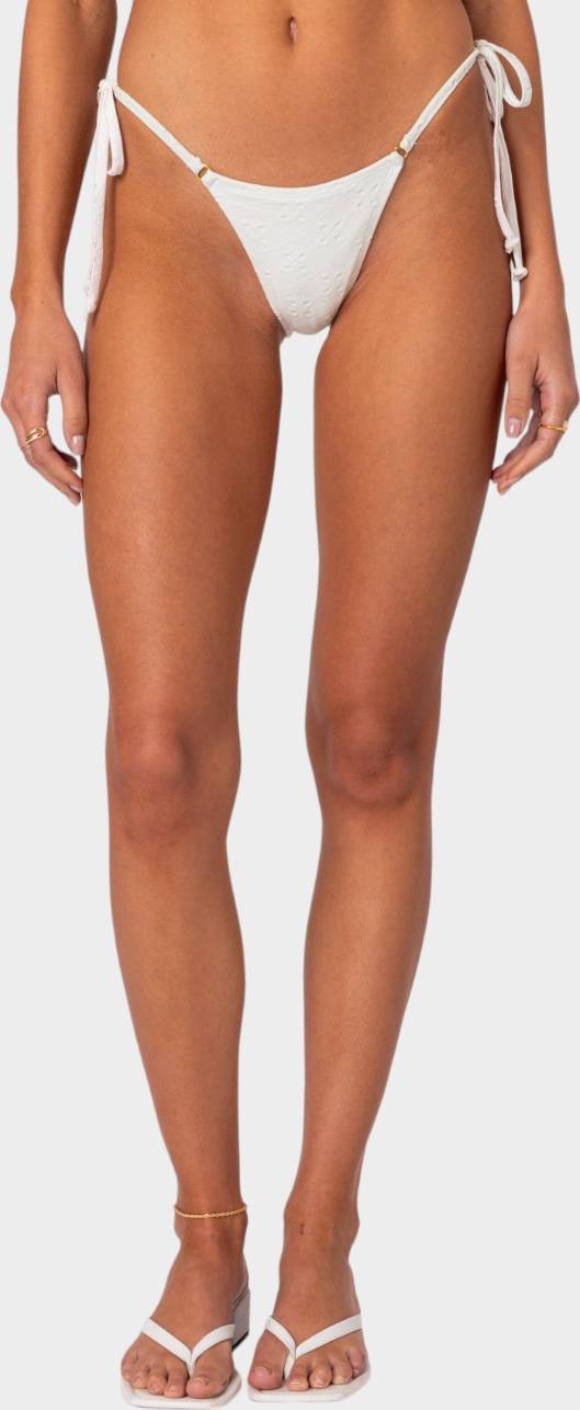 String bikini bottoms Edikted Eyelet String Bikini Bottom