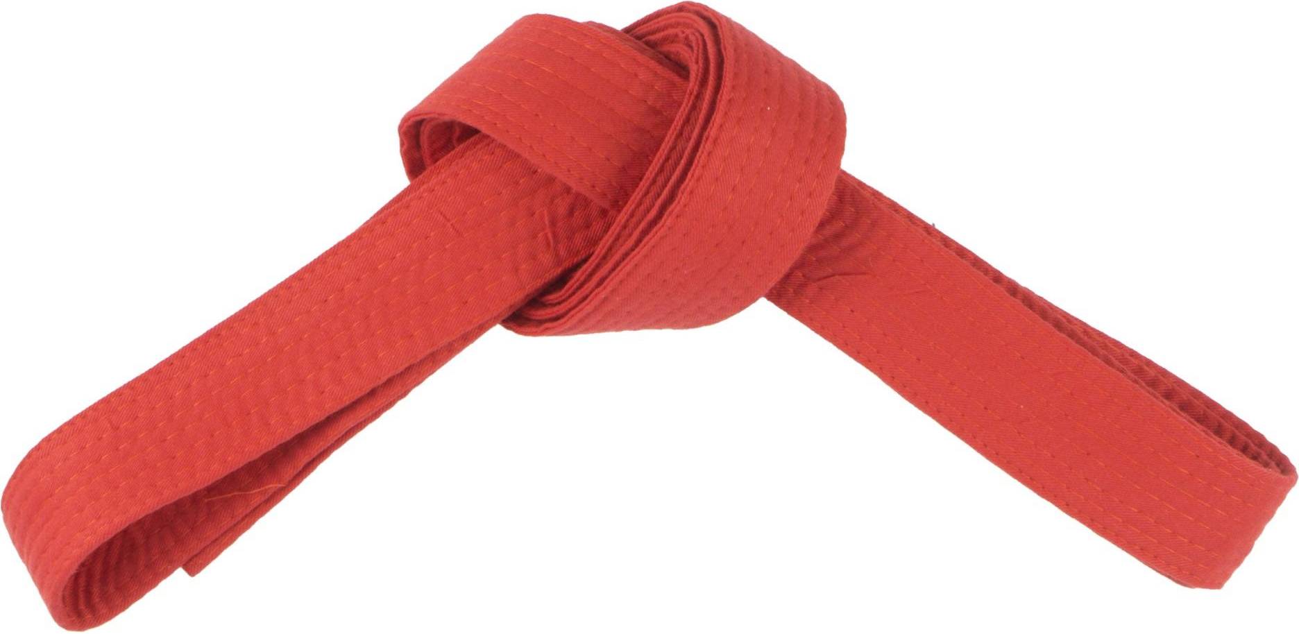 CEINTURE ARTS MARTIAUX PIQUÉE 2.80M ROUGE