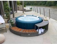 Round Rattan Surround