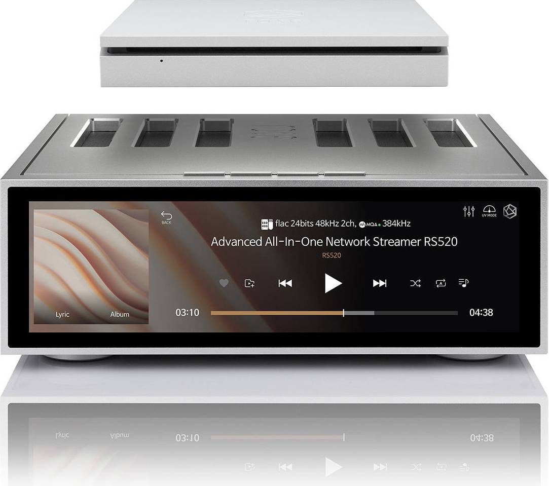 Hifi dac HiFi Rose HiFi Rose RS520 Wireless Network Streamer & Integrated Amplifier with Built-In ESS Sabre DAC Silver with RSA780 Reference CD D