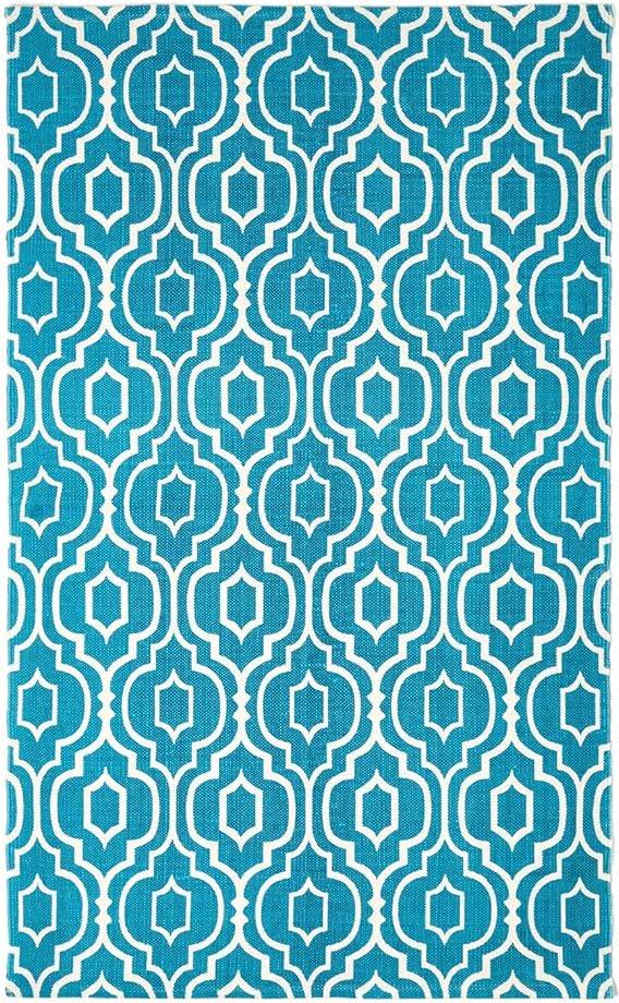 Homescapes Riga White, Blue cm