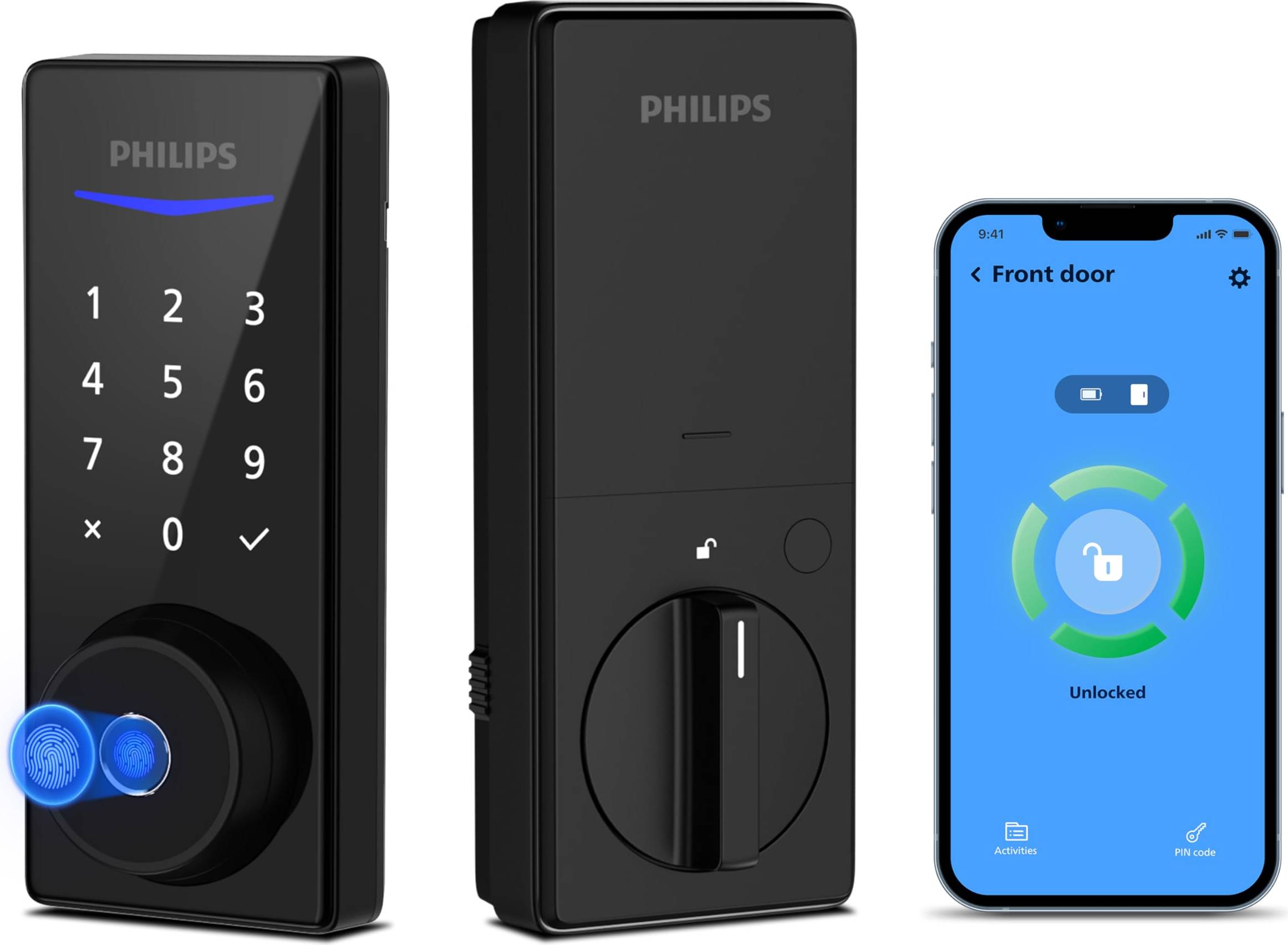 Smart door locks Philips Fingerprint Smart Lock, Smart Lock Keyless