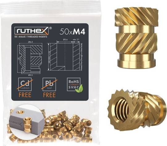 Fujitsu Threaded Inserts M4 50 pcs