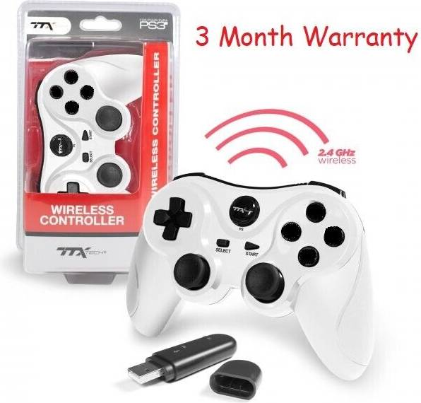 TTX Tech ps3 wireless controller white