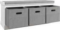 Homcom Bench with 3 Shoe Rack
