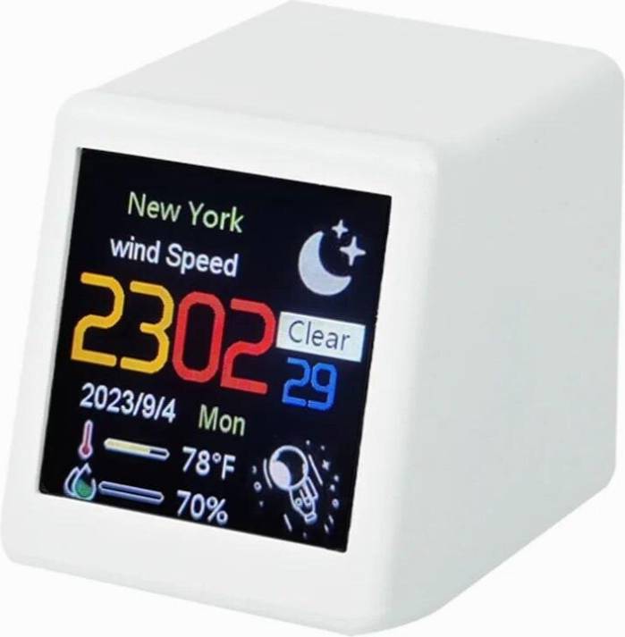 Outdoor clock and thermometer Smart Weather Station Desktop Clock Thermometer Hygrometer Sensor