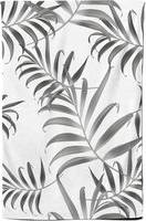 Warren Reed Style Palm Leaves Tea Kitchen Towel Grey