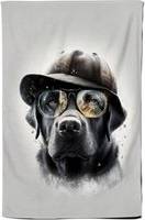 Warren Reed Retriever Dog With Hat Splashart Tea