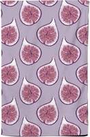 Warren Reed Modern Fig Pattern Tea Kitchen Towel Purple