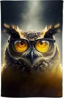 Warren Reed With Splashart Tea Kitchen Towel Yellow