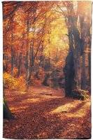 Warren Reed Autumn Forest Tea Kitchen Towel Brown, Multicolour