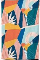 Warren Reed Modern Floral Pattern Tea Kitchen Towel Pink