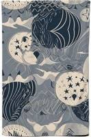 Warren Reed Moon and Stars Tea Kitchen Towel Grey, Multicolour