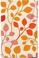 Warren Reed Colorful Autumn Leaves Tea Kitchen Towel Multicolour, Red